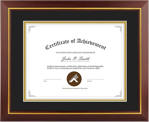 11x14 black gold wood - 11x14, diploma